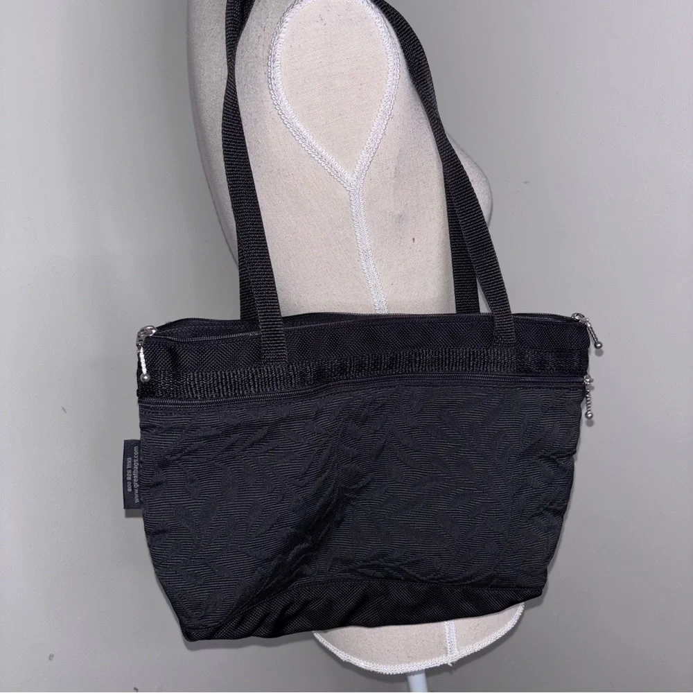 Great Bags CURRENT 222 Medium French Satchel Organizer tote purse black textured